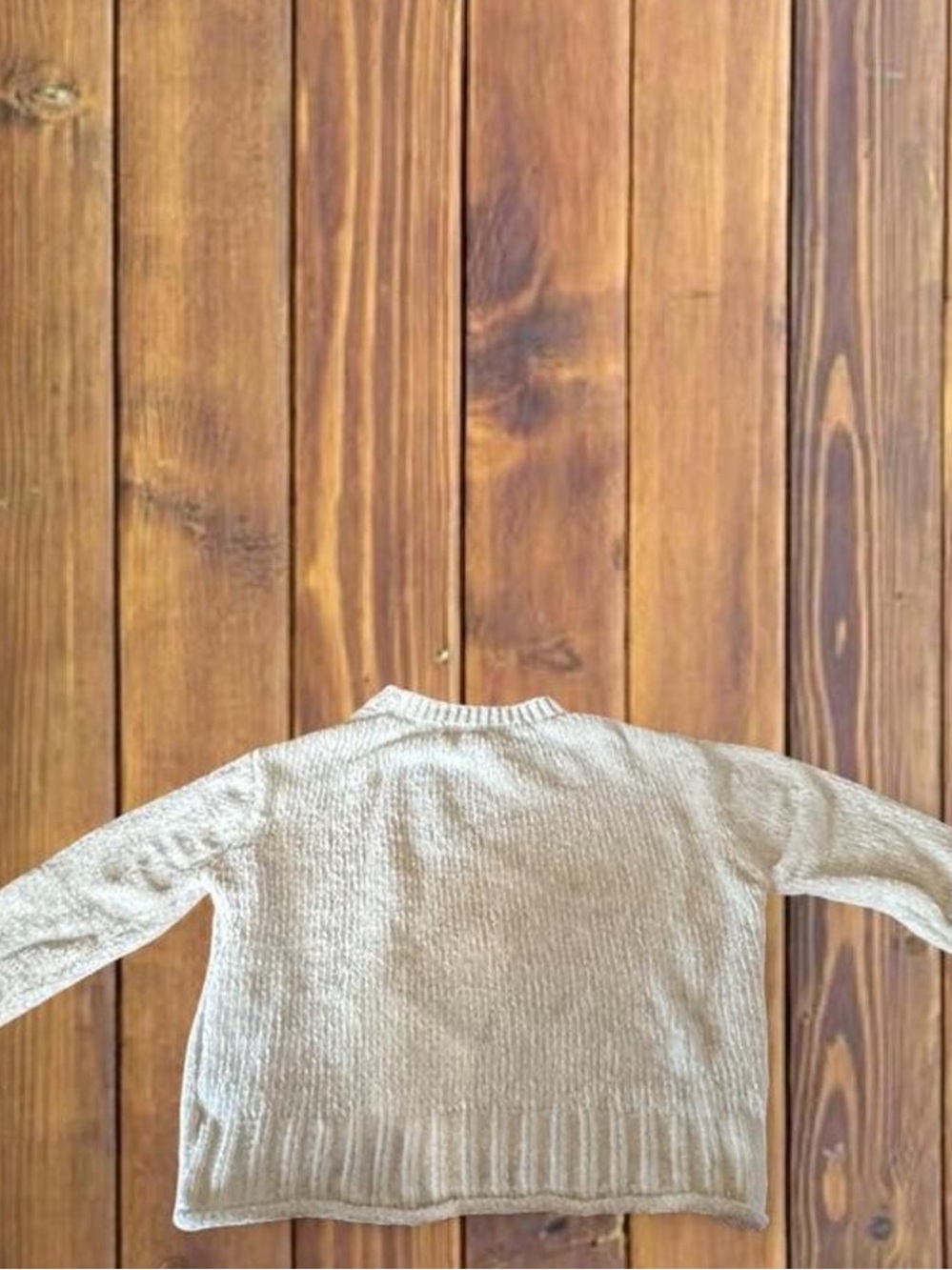 Cynthia Rowley Neutral Knit Crewneck Sweater - Light Beige • Women’s Size Medium